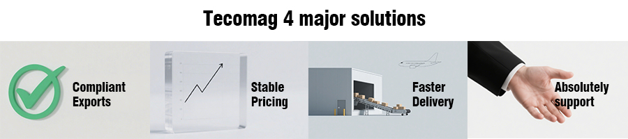 Tecomag Ndfeb manufacturers‘ solutions to China‘s latest export policy